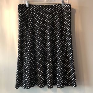 Abstract polka dot skirt